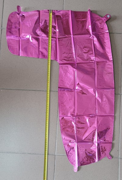 Balon folie cifra 7 roz 66cm [3]