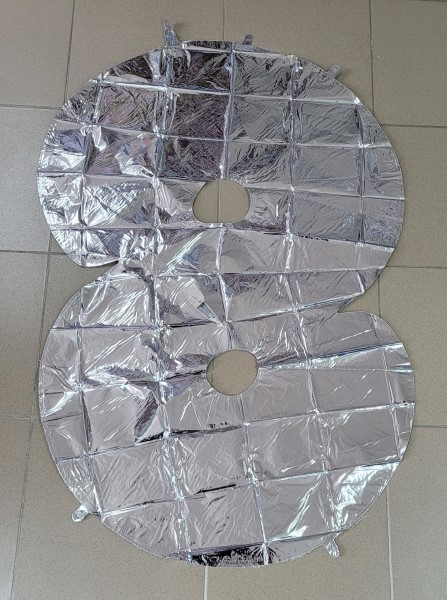 Balon folie cifra 8 argintiu 100 cm [2]