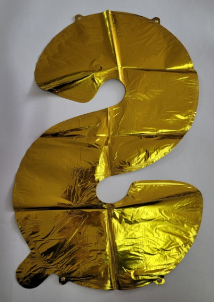 Balon folie cifra 8 auriu 40cm [2]
