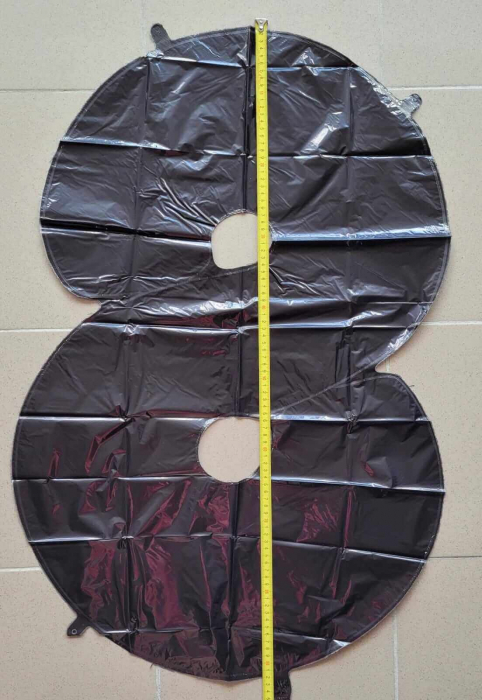 Balon folie cifra 8 negru 66 cm [3]
