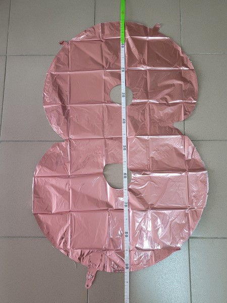 Balon folie cifra 8 rose gold 66 cm [3]