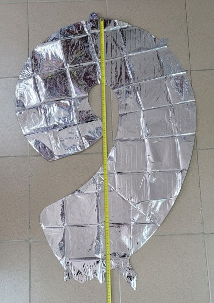 Balon folie cifra 9 argintiu 100 cm [4]