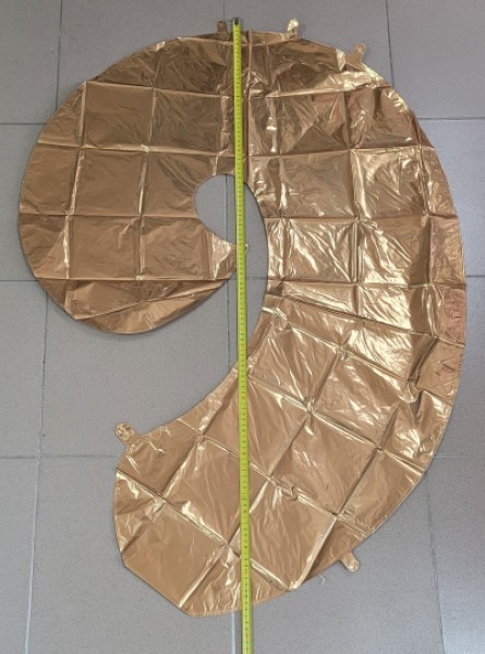 Balon folie cifra 9 auriu 100 cm [3]