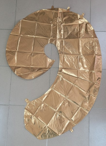Balon folie cifra 9 auriu 100 cm [2]