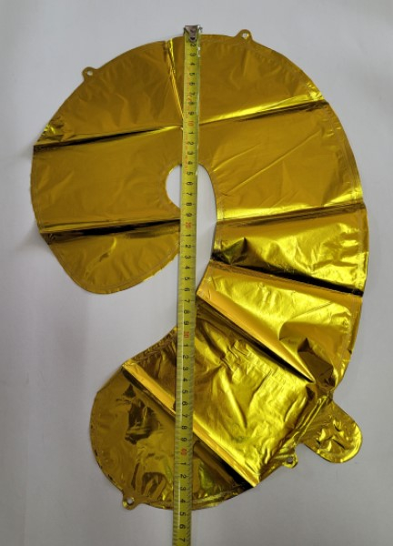 Balon folie cifra 9 auriu 40cm [3]