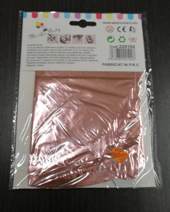 Balon folie cifra 0 rose gold 40 cm [4]