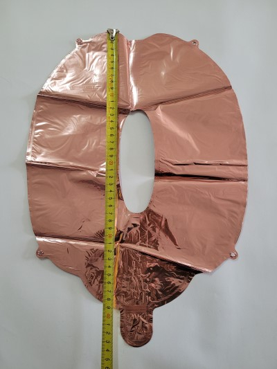 Balon folie cifra 0 rose gold 40 cm [5]