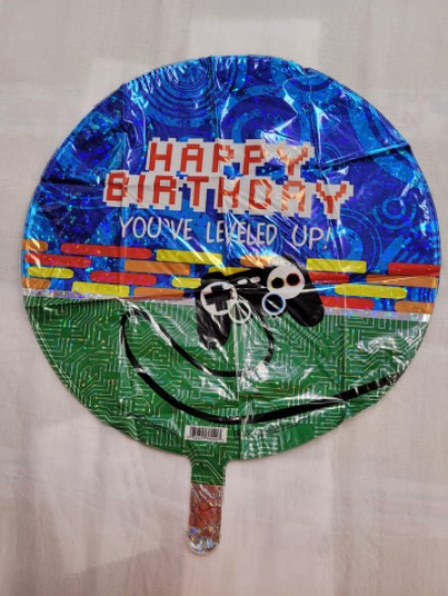 Balon folie Consola jocuri Happy Birrthday 46 cm [2]