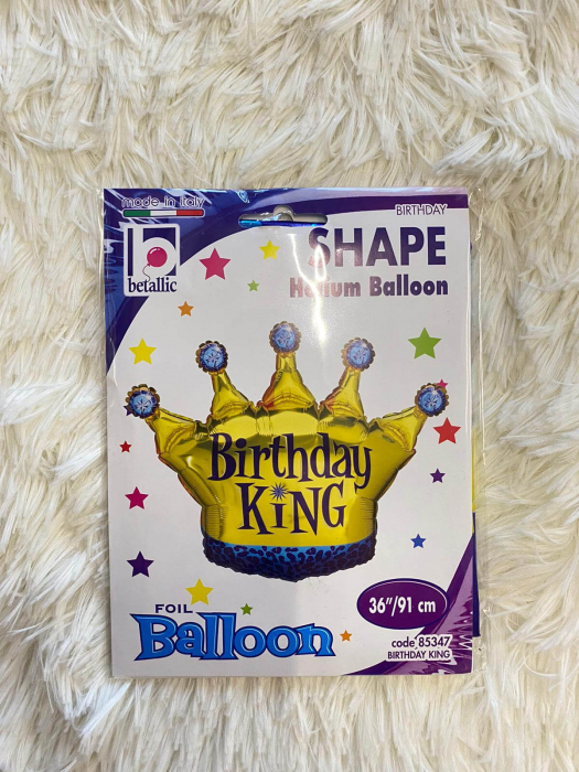 Balon folie Coroana Little King / Micul Rege 91 cm [3]