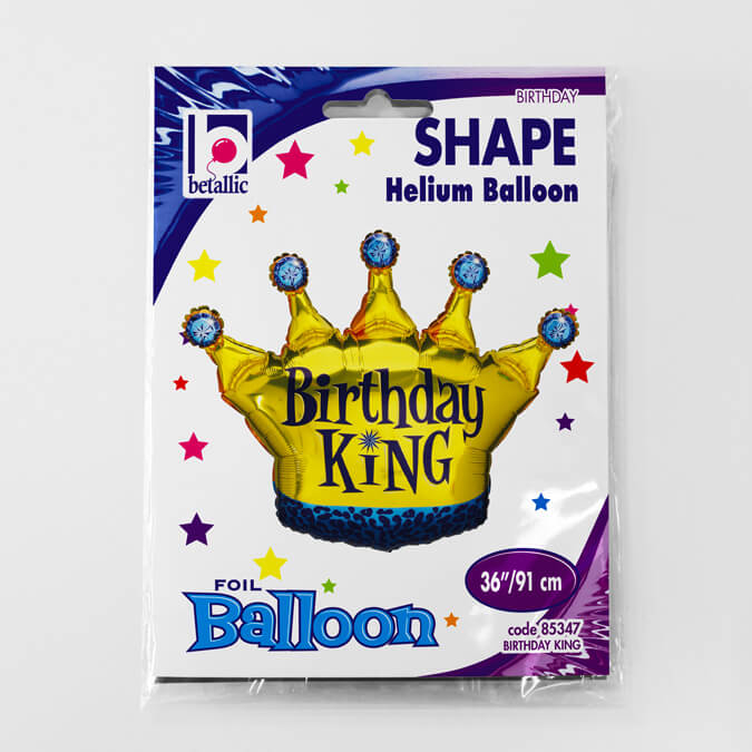 Balon folie Coroana Little King / Micul Rege 91 cm [4]