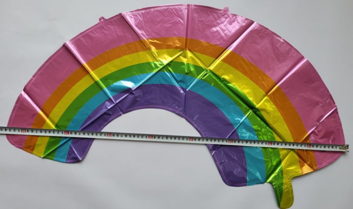 Balon folie, Curcubeu, NO9363, 33 x 82 cm, Multicolor [3]