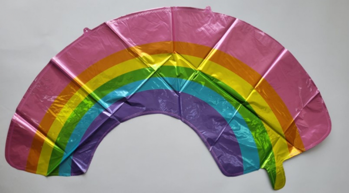 Balon folie, Curcubeu, NO9363, 33 x 82 cm, Multicolor [2]