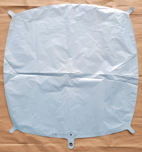 Balon folie decorator patrat doua fete albastru si roz pastel 60 cm [4]