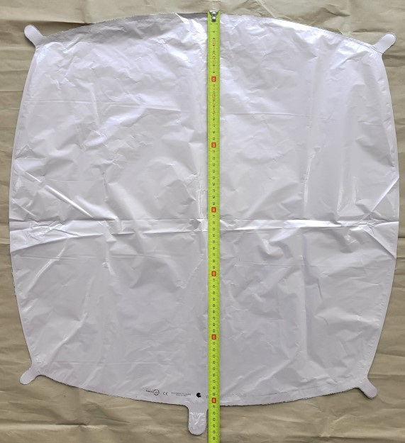 Balon folie decorator patrat doua fete albastru si roz pastel 60 cm [6]