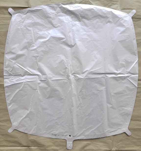 Balon folie decorator patrat doua fete albastru si roz pastel 60 cm [3]