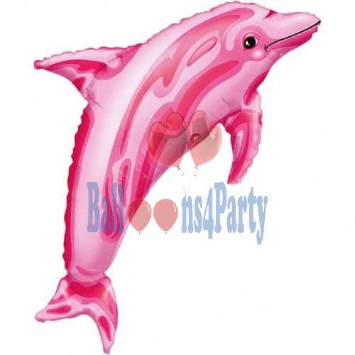 Balon folie Delfin roz 56 x 85cm