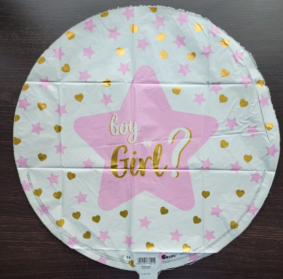 Balon folie Dezvaluire sex / Gender reveal / Boy or Girl 46 cm [2]