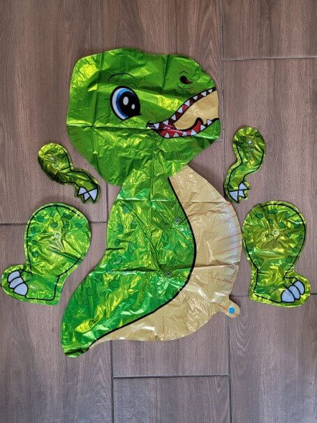 Balon folie dinozaur verde 3D 51 x 77 cm [2]