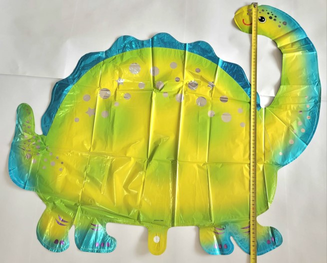 Balon folie dinozaur verde gat lung 90 x 70 cm [3]