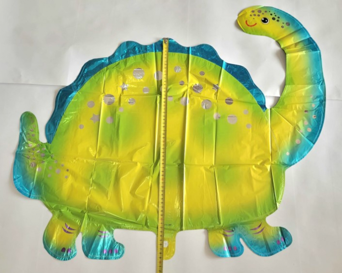 Balon folie dinozaur verde gat lung 90 x 70 cm [4]