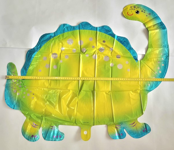 Balon folie dinozaur verde gat lung 90 x 70 cm [5]