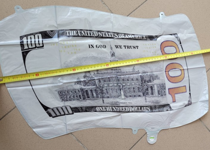 Balon folie dolar 65 x 45 cm [4]