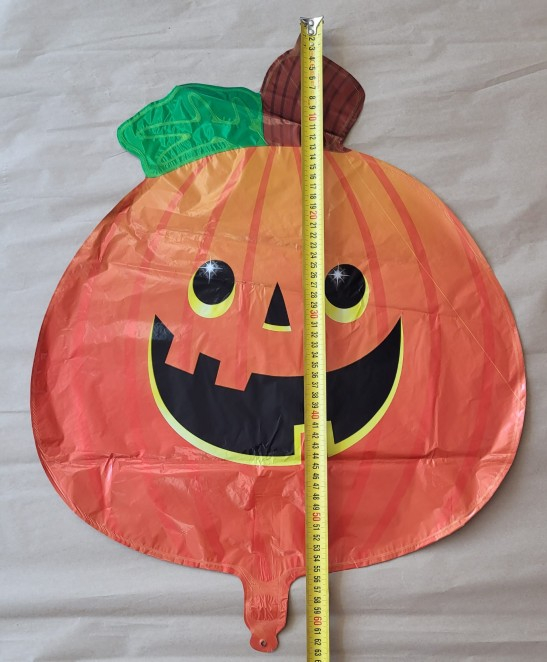 Balon folie dovleac cu frunza 55 cm [4]