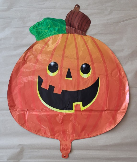 Balon folie dovleac cu frunza 55 cm [2]