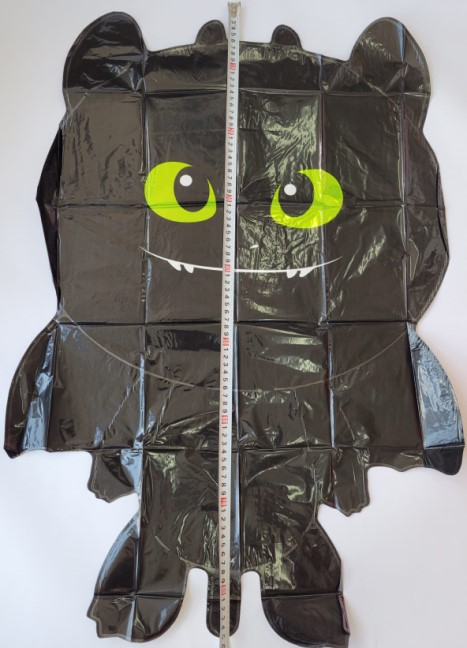 Balon folie dragon negru 86 x 59 cm [3]