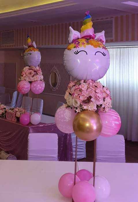 Balon folie figurina cap unicorn 60 cm [6]
