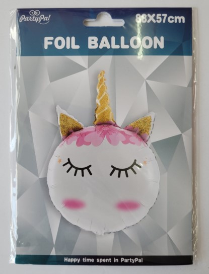 Balon folie figurina cap unicorn 60 cm [5]