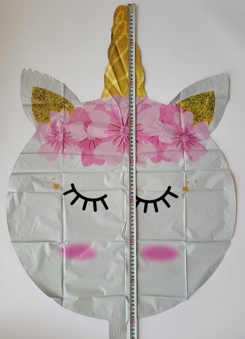 Balon folie figurina cap unicorn 60 cm [3]