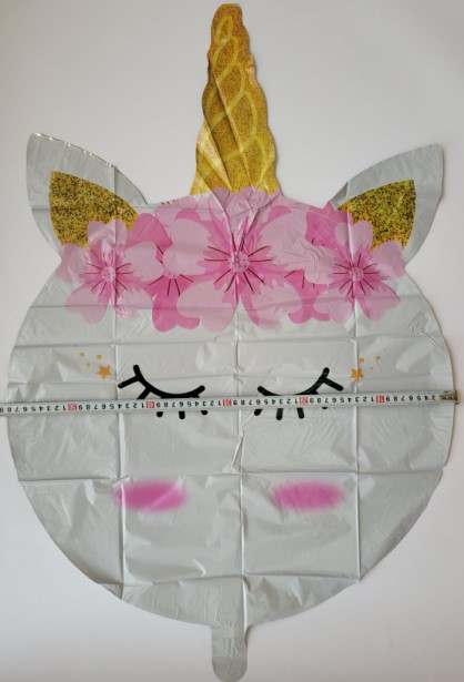 Balon folie figurina cap unicorn 60 cm [4]