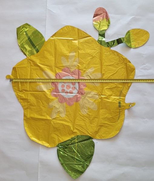 Balon folie floare galbena 86 cm [4]