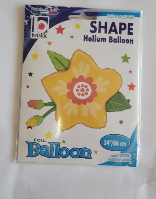 Balon folie floare galbena 86 cm [5]