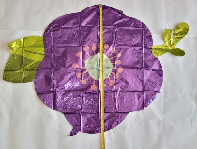 Balon folie floare mov 99 cm [3]