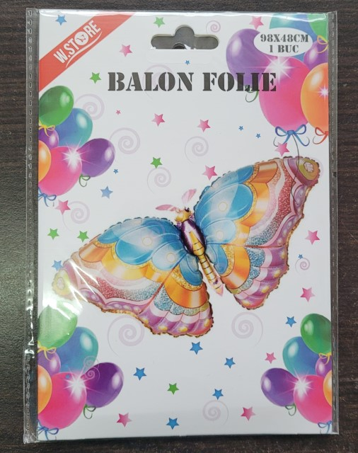 Balon folie fluture albastru 98 x 48 cm [5]
