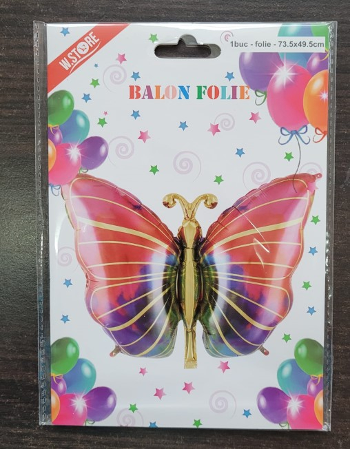 Balon folie fluture rosu 73 x 49 cm [5]