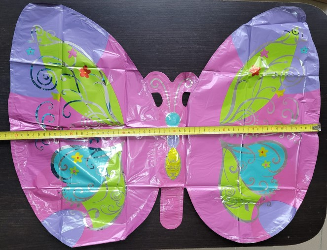 Balon folie fluture roz 48 x 63 cm [3]