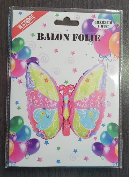 Balon folie fluture roz 48 x 63 cm [5]