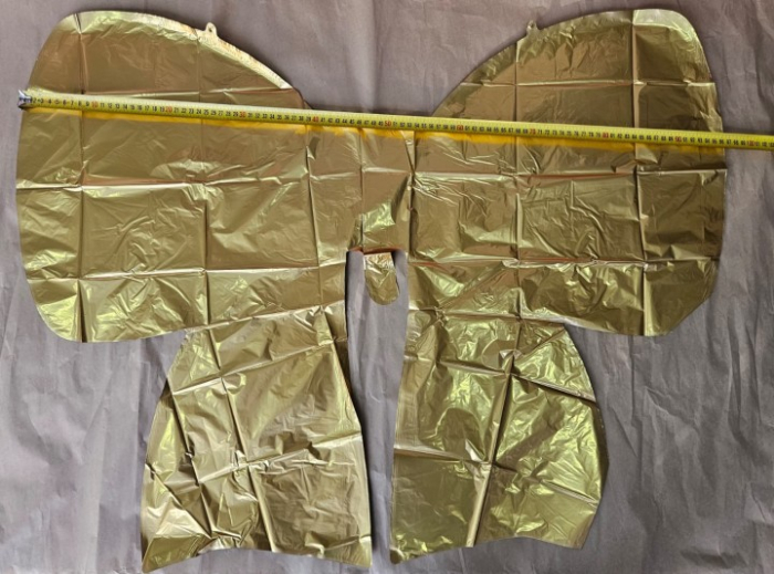 Balon folie funda aurie 90 x 70 cm [2]