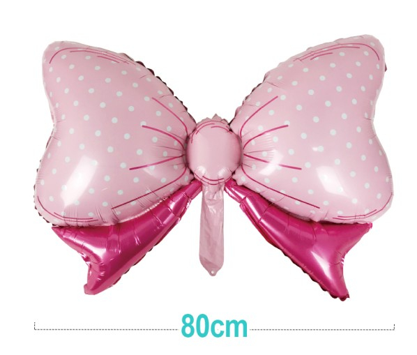 Balon folie funda roz cu buline 80 cm [2]