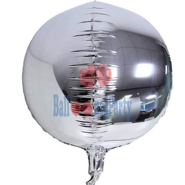 Balon folie Glob Sfera orbz argintiu 55 * 55 cm [1]