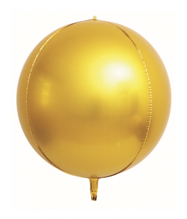 Balon folie Glob Sfera orbz auriu 55 25 cm