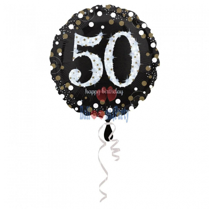 Balon folie Happy Birthday 50 ani 43 cm