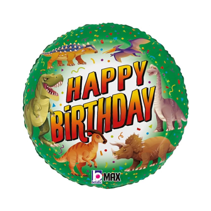 Balon folie Happy Birthday dinozauri 46 cm [1]