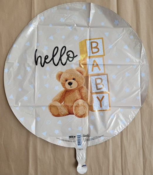 Balon folie Hello Baby ursulet 46 cm [2]