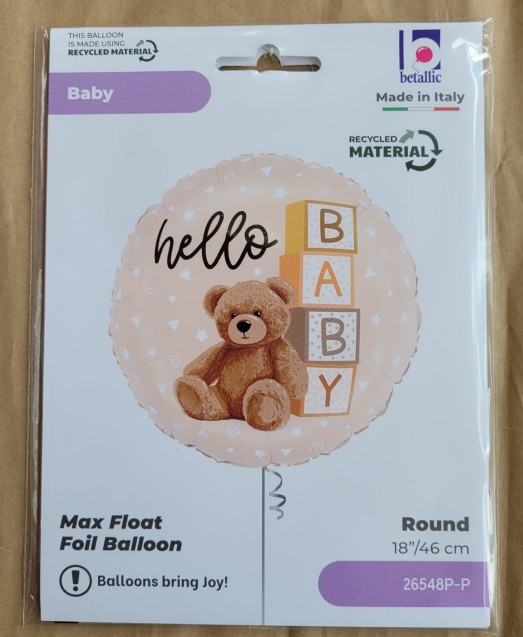 Balon folie Hello Baby ursulet 46 cm [4]