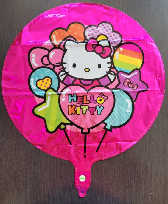Balon folie Pisica Hello Kitty Rainbow Happy Birthday 43cm [2]