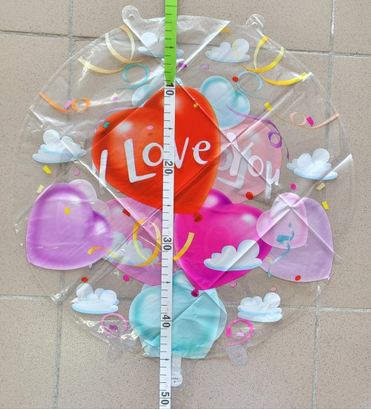 Balon folie I LOVE YOU transparent 45 cm [3]